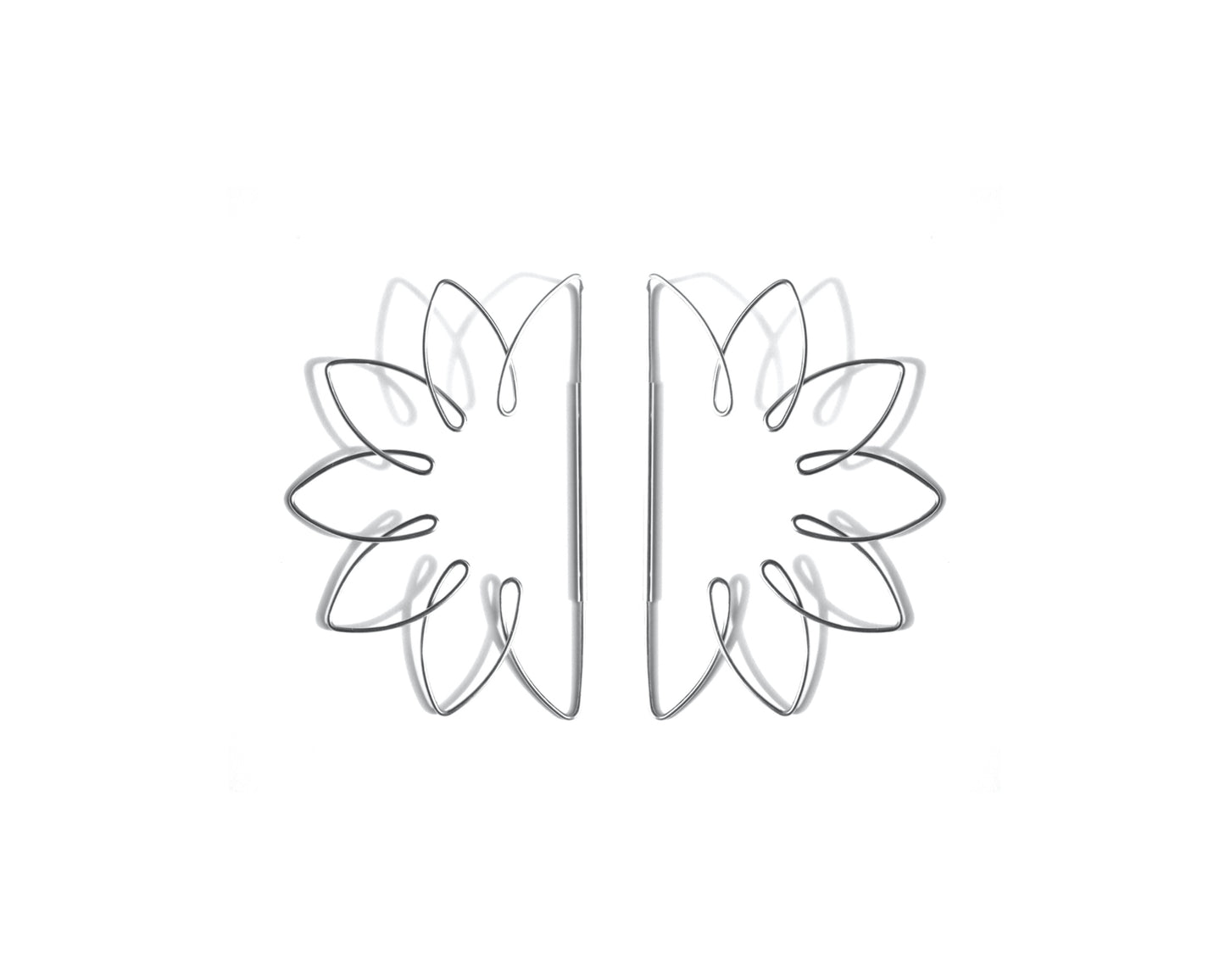 E-Silver Linings-Sunburst | Silver Sunshine Hoops